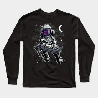 Astronaut Organ Evergrow EGC Coin To The Moon Crypto Token Cryptocurrency Blockchain Wallet Birthday Gift For Men Women Kids Long Sleeve T-Shirt